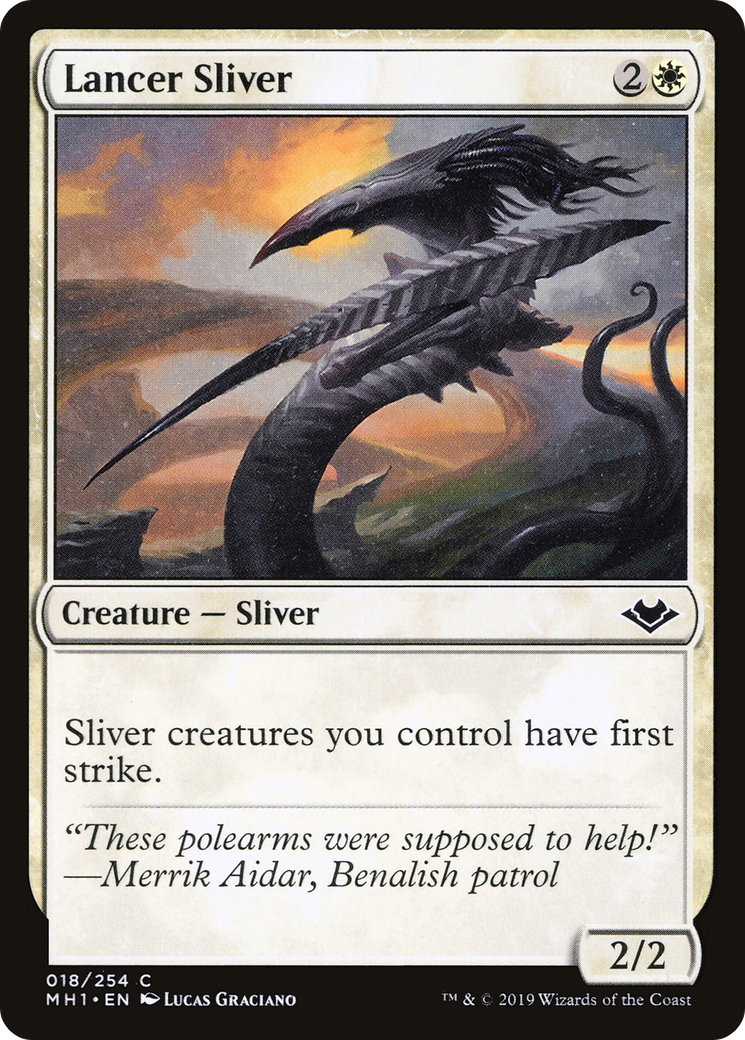 Lancer Sliver (MH1-018)  Foil - Modern Horizons