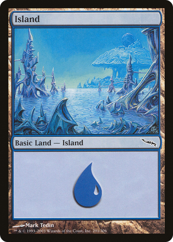 Island (291) (MRD-291)  - Mirrodin