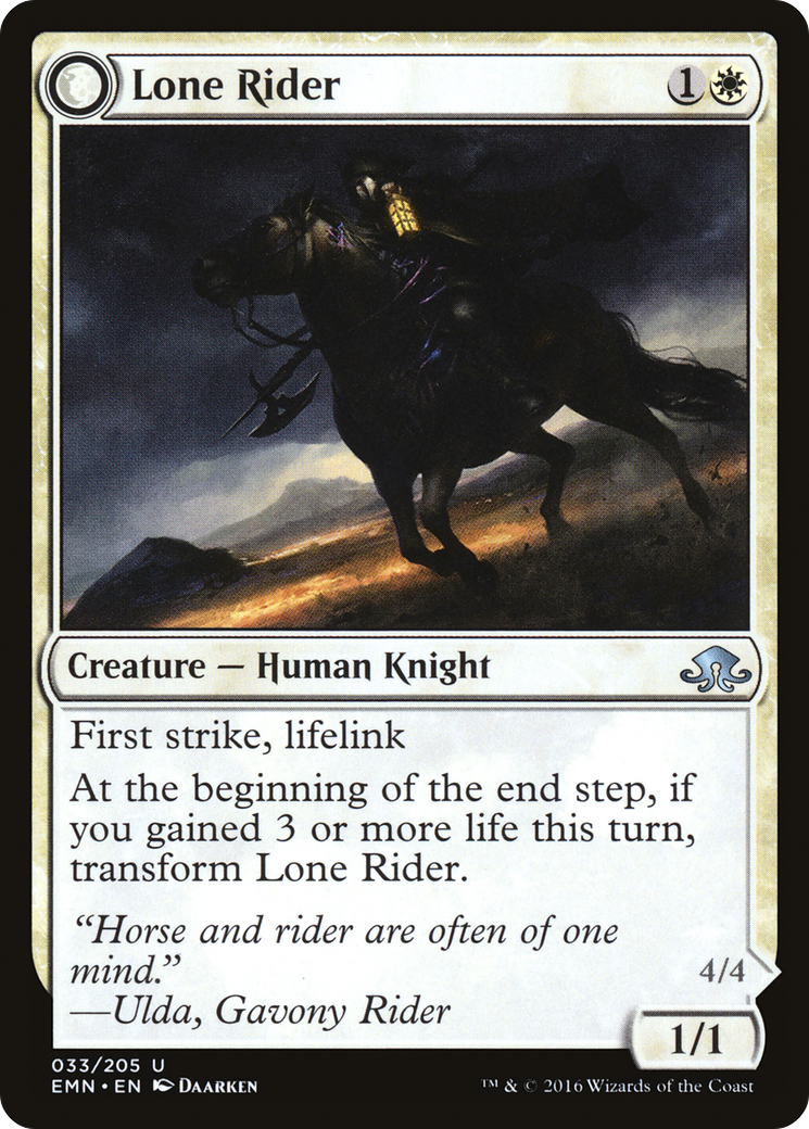 Lone Rider (EMN-033)  Foil - Eldritch Moon: (mooneldrazidfc)