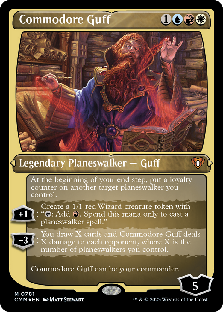 Commodore Guff (CMM-781)  Etched Foil - Commander Masters