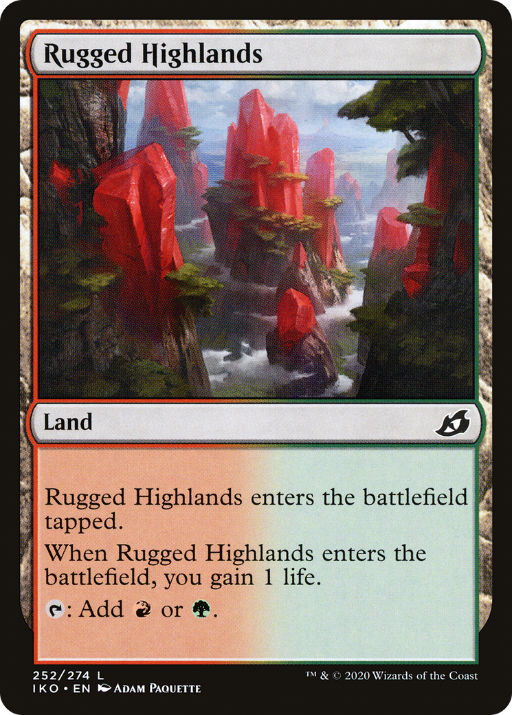 Rugged Highlands (IKO-252) - Ikoria: Lair of Behemoths Foil