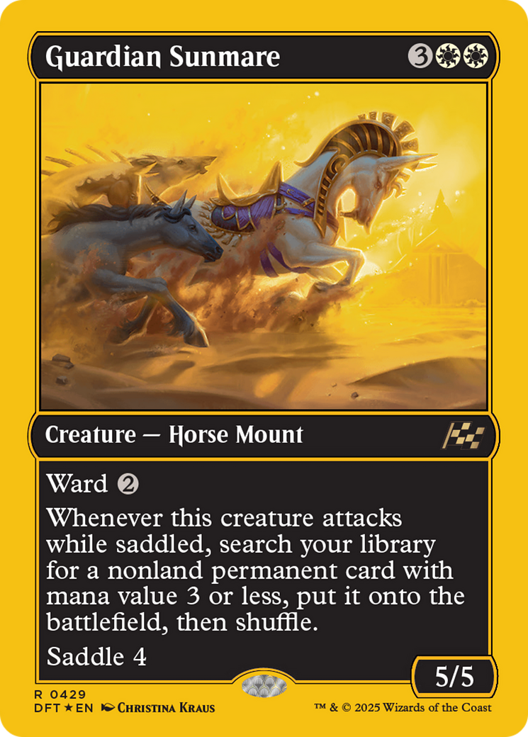 Guardian Sunmare (First-Place Foil) (DFT-429)  Foil - Aetherdrift