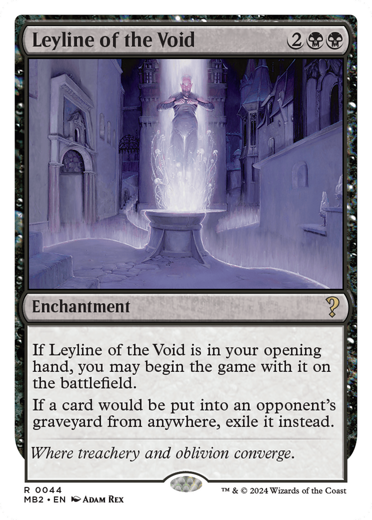 Leyline of the Void (White Border) (MB2-044)  - Mystery Booster 2