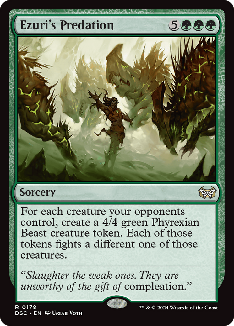 Ezuri's Predation (DSC-178)  - Duskmourn: House of Horror Commander