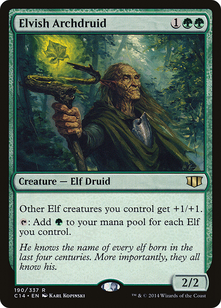 Elvish Archdruid (C14-190)  - Commander 2014