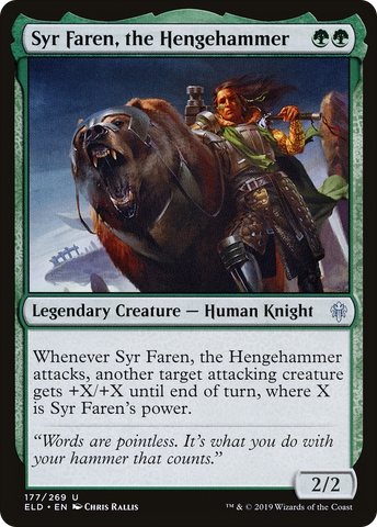 Syr Faren, the Hengehammer (ELD-177)  - Throne of Eldraine