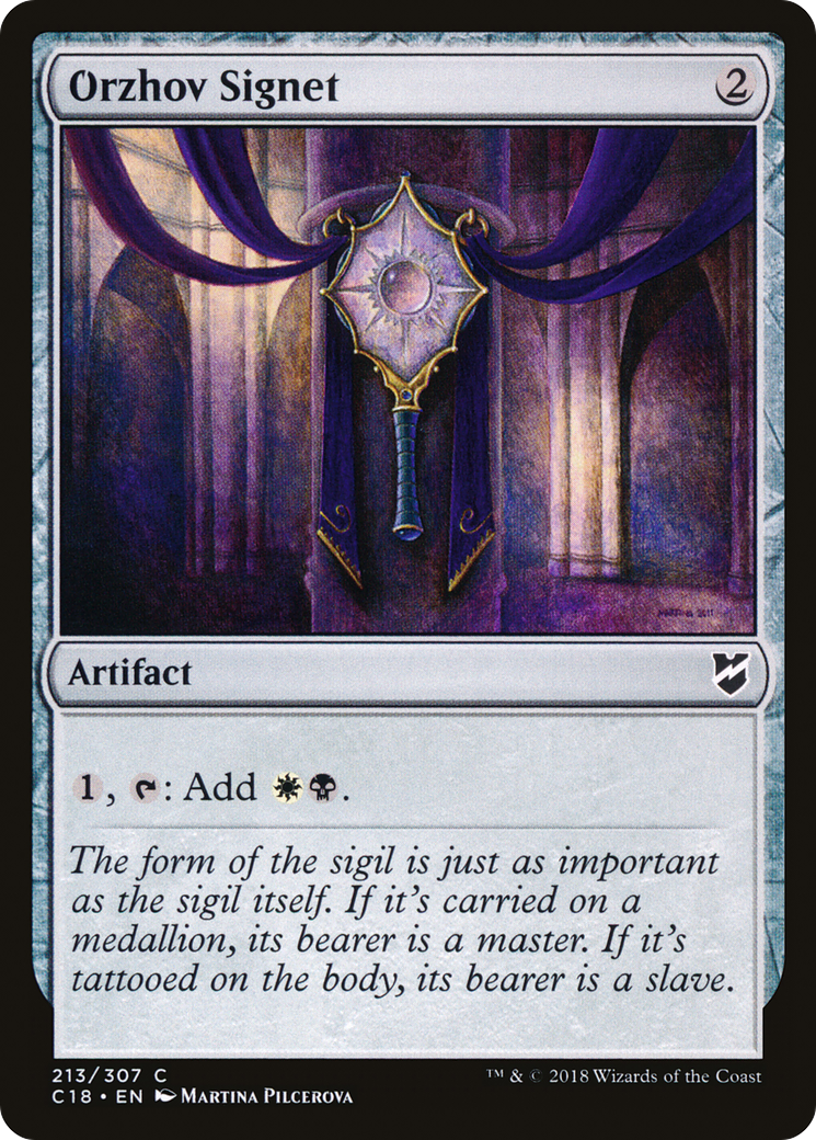 Orzhov Signet (C18-213)  - Commander 2018