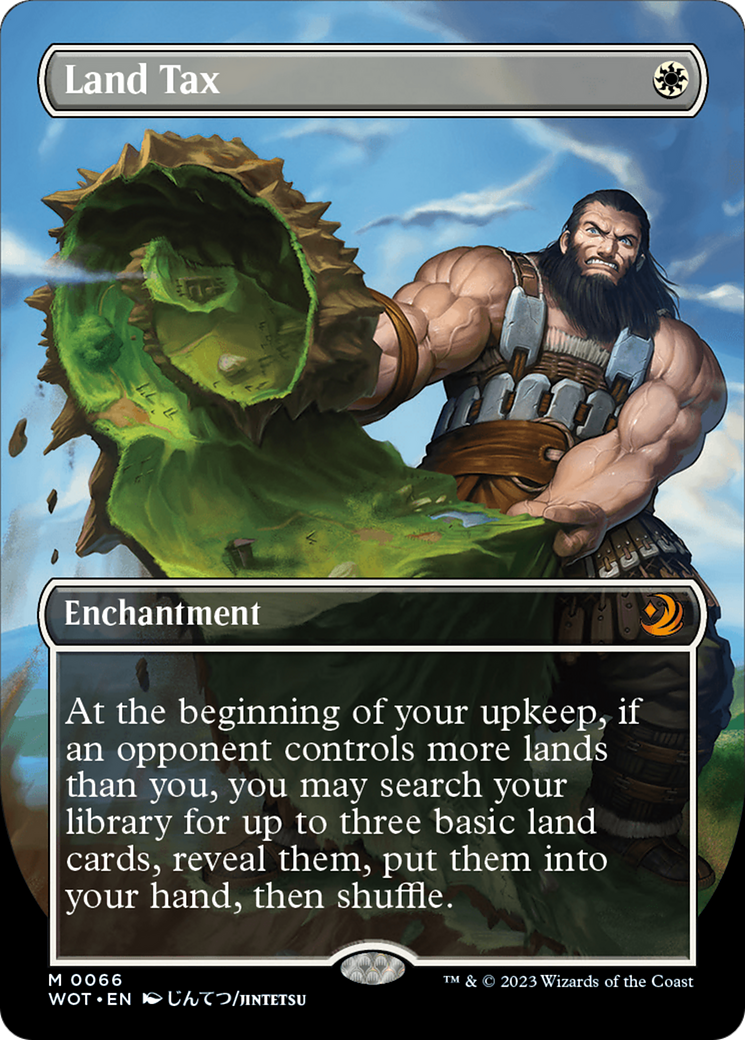 Land Tax (Anime Borderless) (WOT-066)  Foil - Wilds of Eldraine: Enchanting Tales
