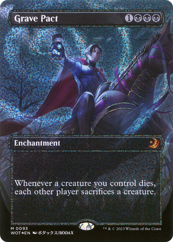Grave Pact (Anime Borderless) (Confetti Foil) (WOT-093)  Foil - Wilds of Eldraine: Enchanting Tales