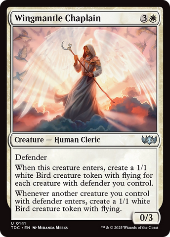 Wingmantle Chaplain (TDC-141) - Commander: Tarkir: Dragonstorm