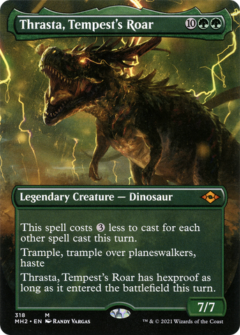 Thrasta, Tempest's Roar (Borderless) (MH2-318)  Foil - Modern Horizons 2