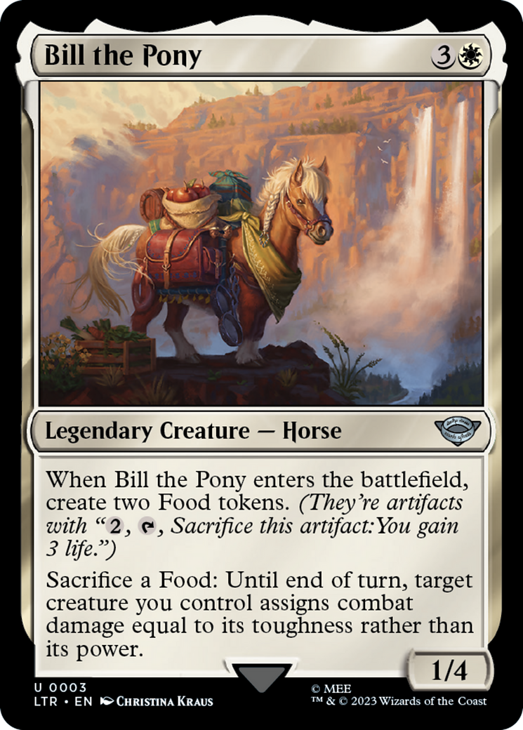 Bill the Pony (LTR-003) - The Lord of the Rings: Tales of Middle-earth Foil