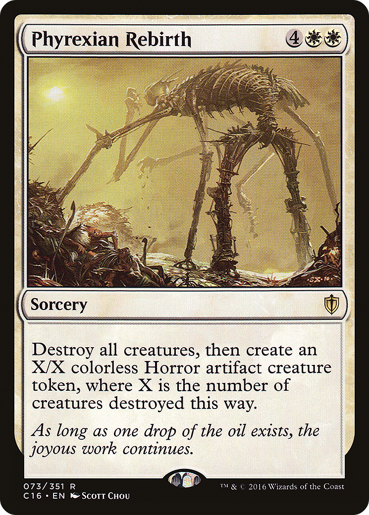 Phyrexian Rebirth (C16-073)  - Commander 2016