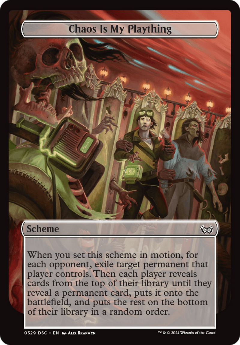 Chaos is My Plaything (Full Art) (A:DSC-329)  - Duskmourn: House of Horror Commander