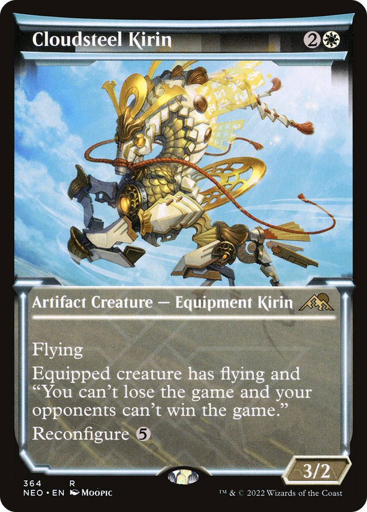 Cloudsteel Kirin (Showcase) (NEO-364)  - Kamigawa: Neon Dynasty: (Showcase)