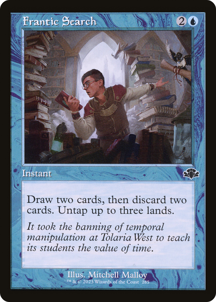 Frantic Search (Retro Frame) (DMR-285)  - Dominaria Remastered
