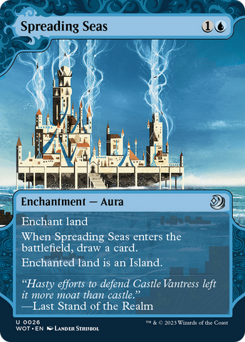 Spreading Seas (WOT-026)  - Wilds of Eldraine: Enchanting Tales: (Showcase) (Borderless)