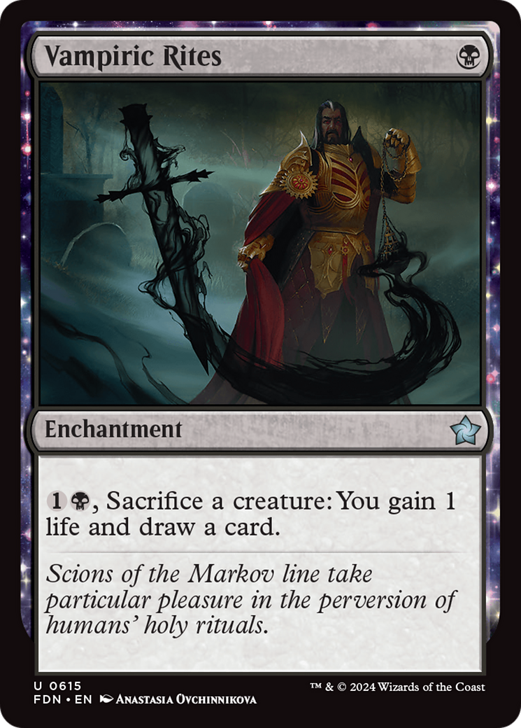 Vampiric Rites (FDN-615)  - Foundations: (enchantment)