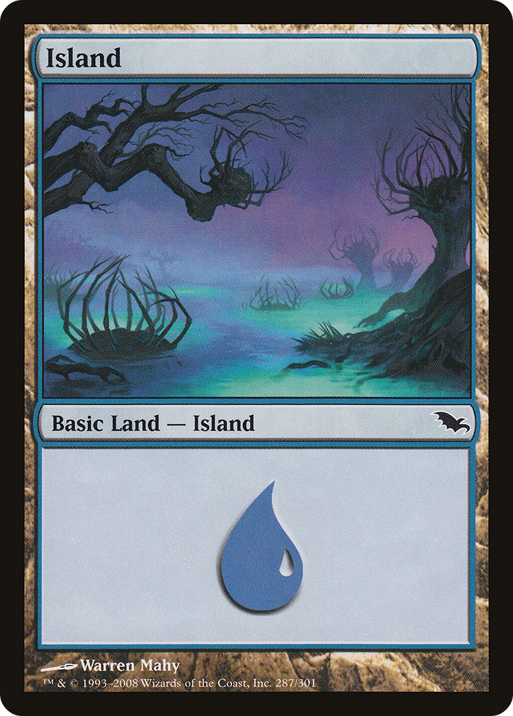 Island (287) (SHM-287) - Shadowmoor Foil