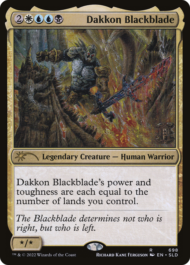 Dakkon Blackblade (SLD-698)  Foil - Secret Lair Drop