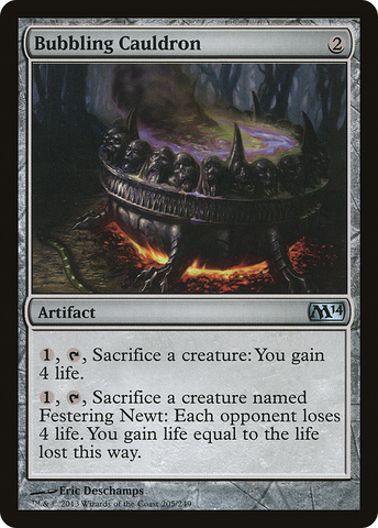 Bubbling Cauldron (M14-205)  Foil - Magic 2014