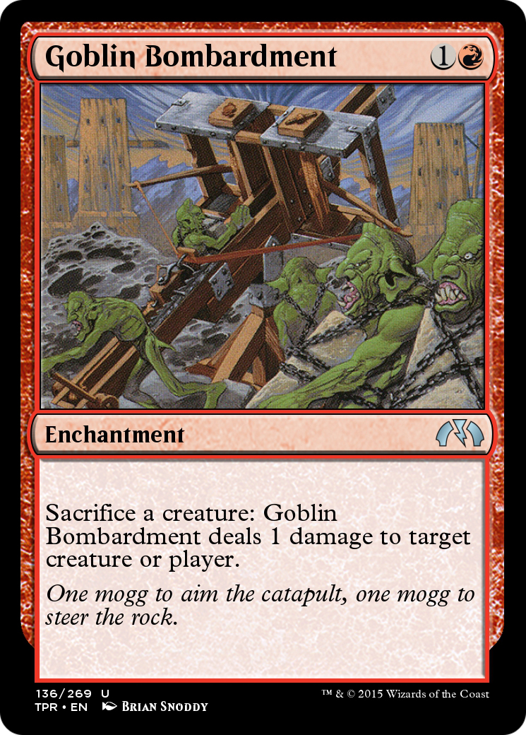 Goblin Bombardment (TPR-136)  Foil - Tempest Remastered