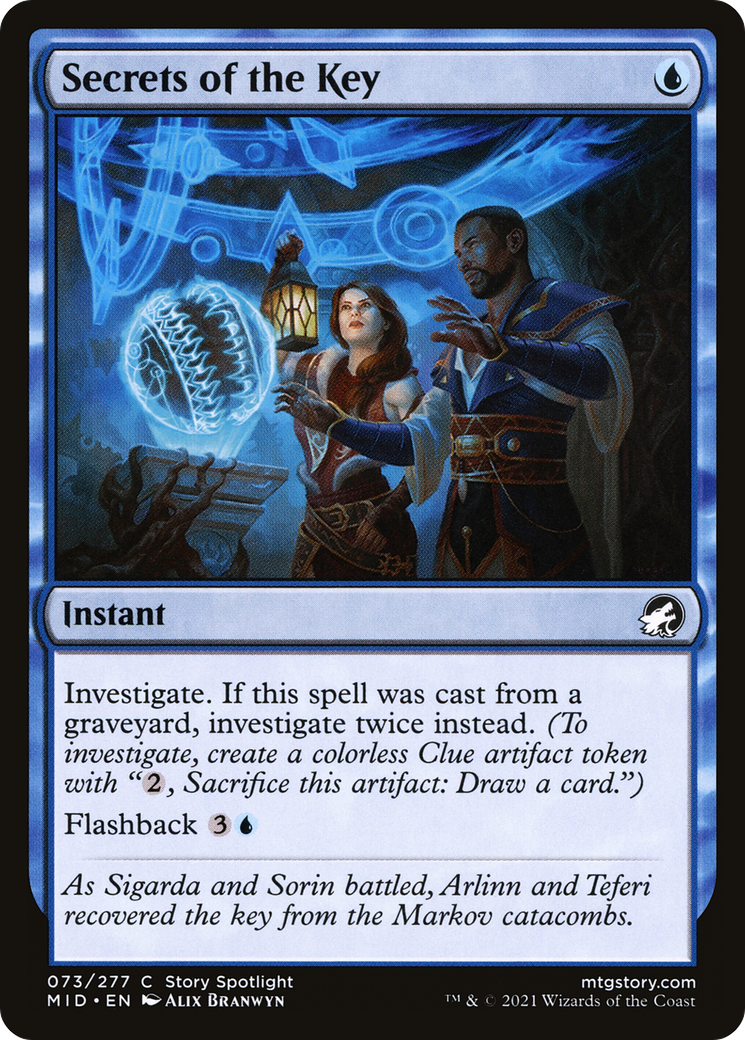 Secrets of the Key (MID-073)  Foil - Innistrad: Midnight Hunt