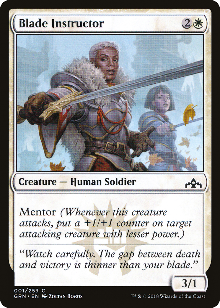 Blade Instructor (GRN-001)  Foil - Guilds of Ravnica