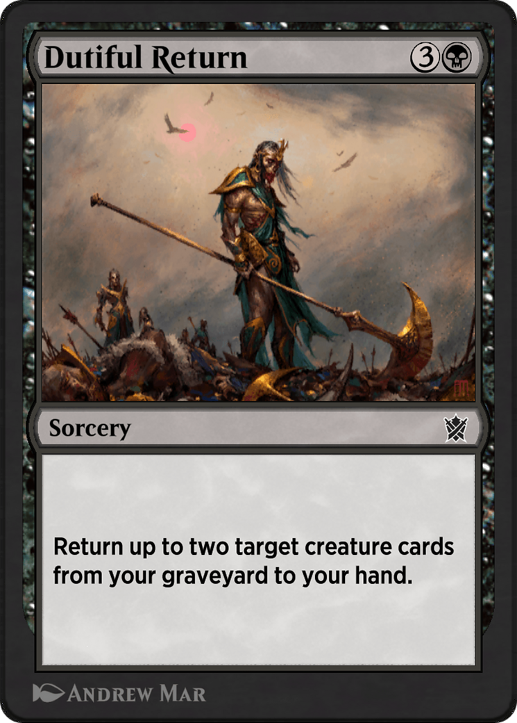Dutiful Return (KTK-71Y)  - Khans of Tarkir