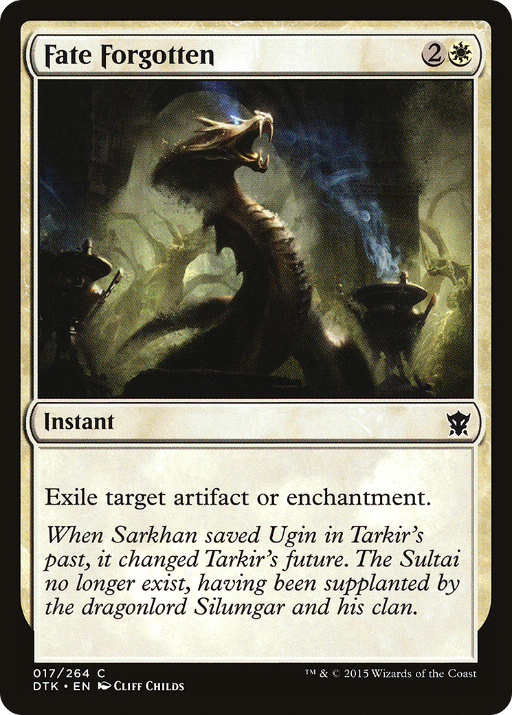Fate Forgotten (DTK-017)  - Dragons of Tarkir