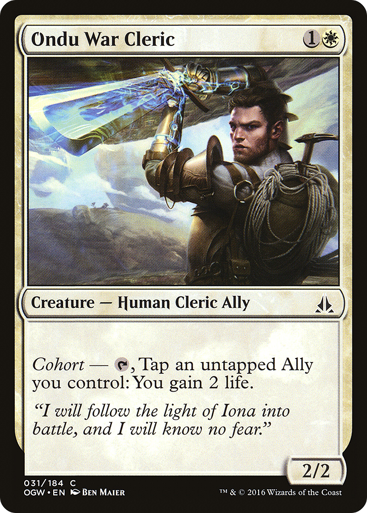 Ondu War Cleric (OGW-031)  Foil - Oath of the Gatewatch