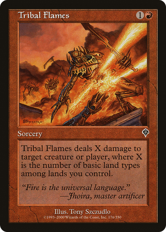 Tribal Flames (INV-176) - Invasion Foil