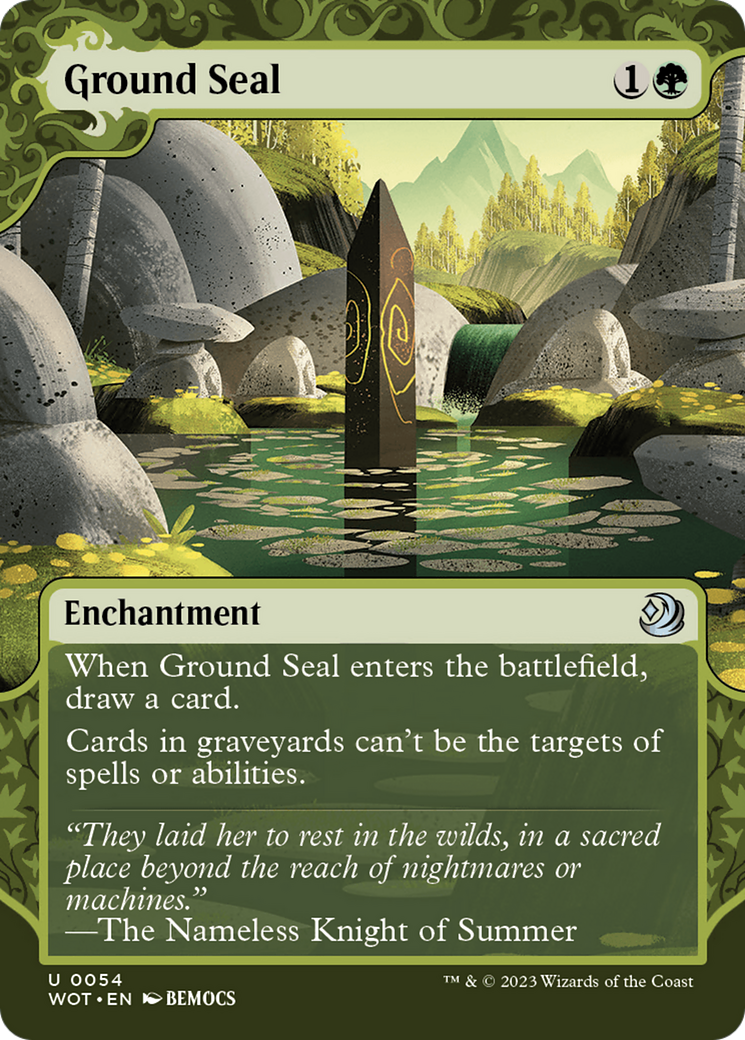 Ground Seal (WOT-054)  Foil - Wilds of Eldraine: Enchanting Tales: (Showcase) (Borderless)