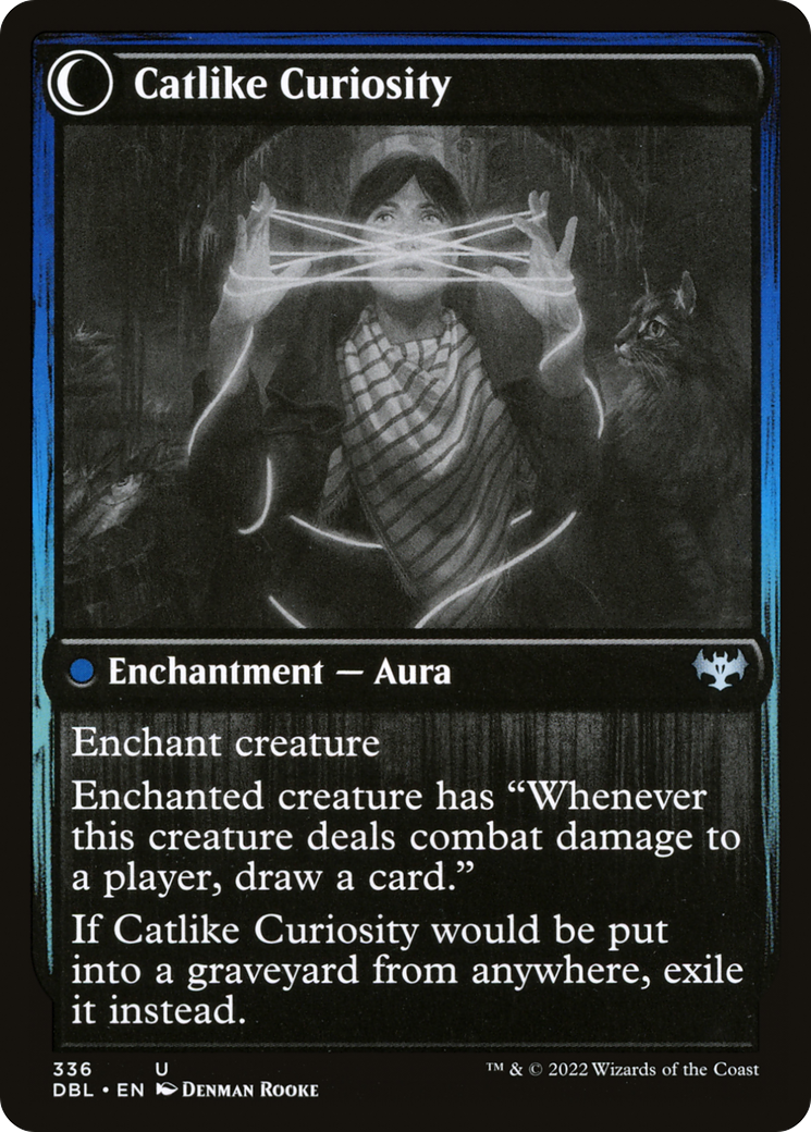 Mischievous Catgeist (DBL-336)  Foil - Innistrad: Double Feature: (Double Faced Transform)