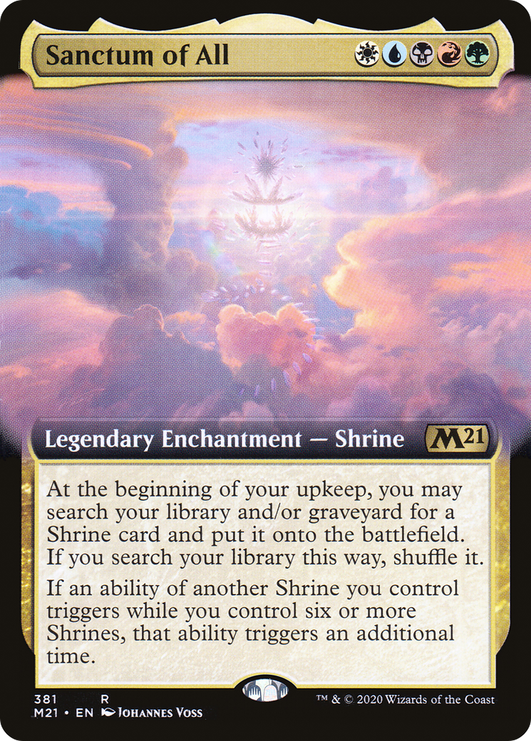 Sanctum of All (Extended Art) (M21-381)  Foil - Core Set 2021: (Extended Art)