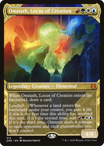 Omnath, Locus of Creation (Showcase) (ZNR-312)  Foil - Zendikar Rising: (Showcase)