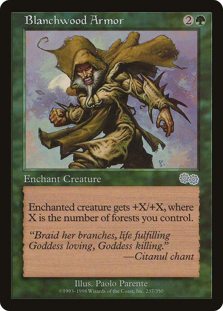 Blanchwood Armor (USG-237)  - Urza's Saga