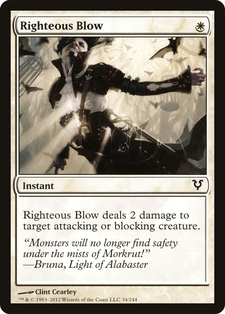 Righteous Blow (AVR-034)  - Avacyn Restored