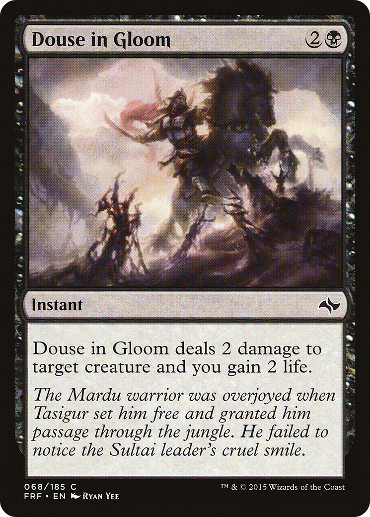 Douse in Gloom (FRF-068)  Foil - Fate Reforged