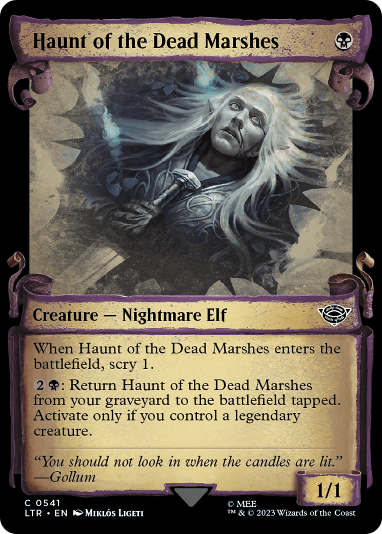 Haunt of the Dead Marshes (Showcase Scrolls) (LTR-541)  Foil - The Lord of the Rings: Tales of Middle-earth: (Showcase)