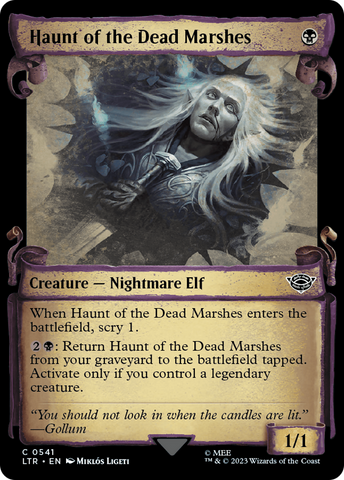 Haunt of the Dead Marshes (Showcase Scrolls) (LTR-541)  Foil - The Lord of the Rings: Tales of Middle-earth: (Showcase)