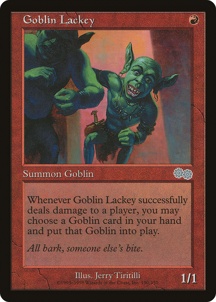 Goblin Lackey (USG-190)  - Urza's Saga