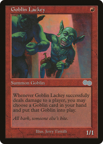 Goblin Lackey (USG-190)  - Urza's Saga