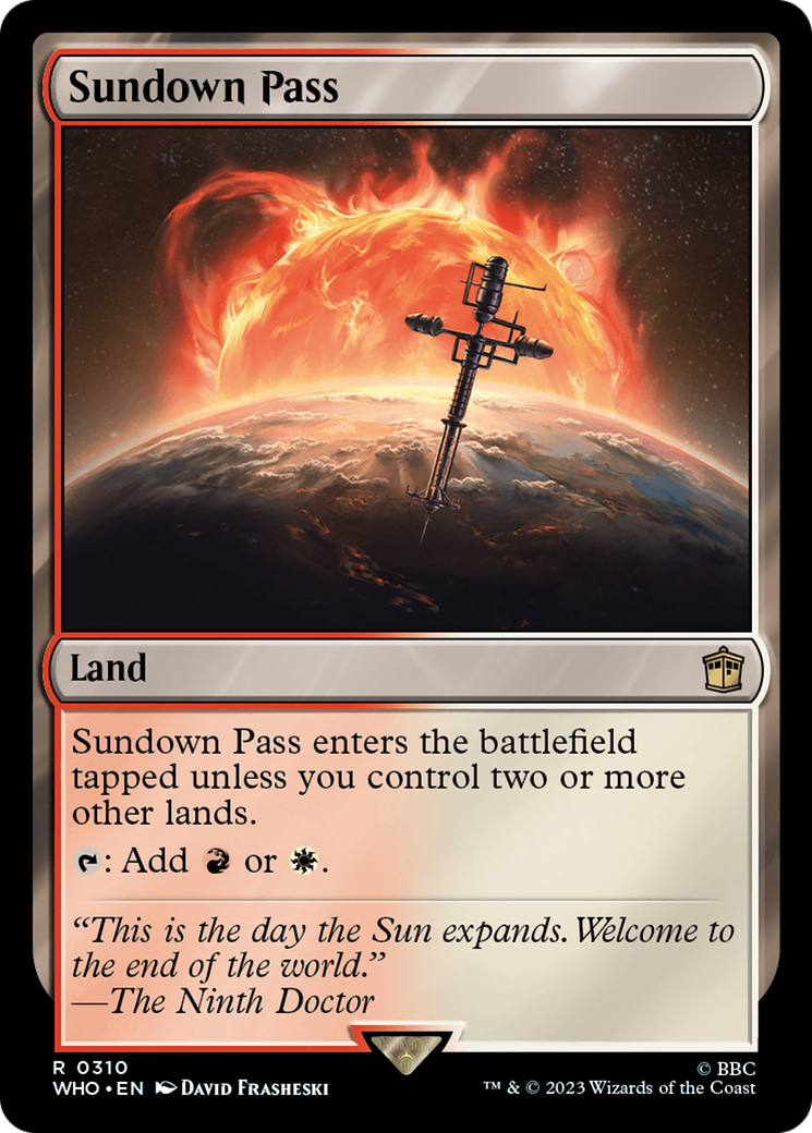 Sundown Pass (WHO-310)  Foil - Doctor Who