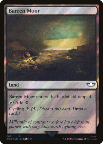 Barren Moor (Surge Foil) [Universes Beyond: Warhammer 40,000]