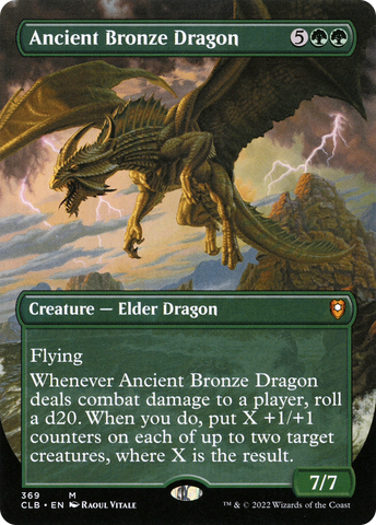 Ancient Bronze Dragon (Borderless) (CLB-369)  Foil - Commander Legends: Battle for Baldur's Gate