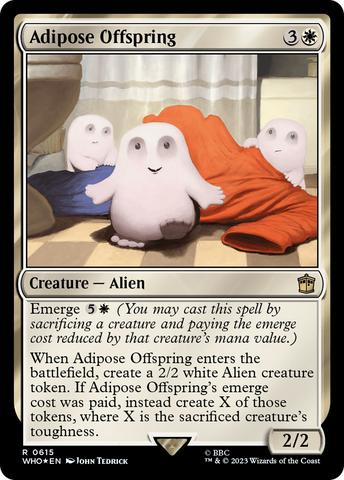 Adipose Offspring (Surge Foil) (WHO-615)  Foil - Doctor Who
