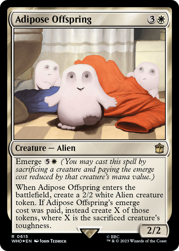Adipose Offspring (Surge Foil) (WHO-615)  Foil - Doctor Who