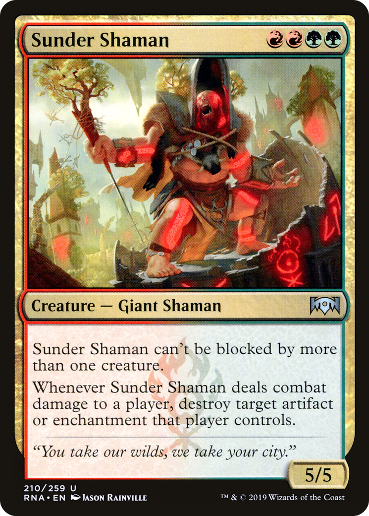 Sunder Shaman (RNA-210)  Foil - Ravnica Allegiance