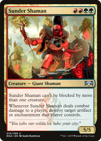 Sunder Shaman (RNA-210)  Foil - Ravnica Allegiance